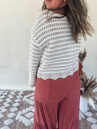 Textured Lines Sweater