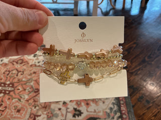 Graceful Cross Bracelet Set