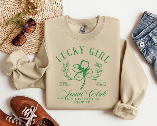 Lucky Girl Social Club St. Patrick’s Day Crew/Tee