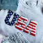 USA Chenille Patch Crewneck