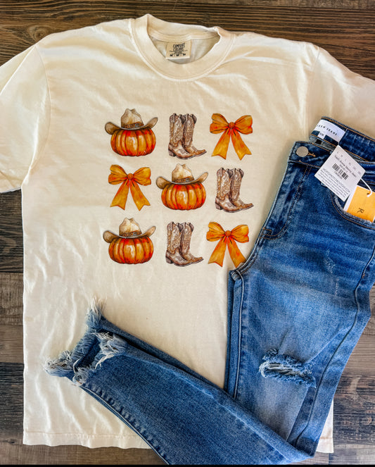 Boots & Pumpkin Graphic Tee