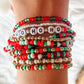 Ho Ho Ho Beaded Bracelet