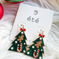 Pearled Christmas Tree Earrings