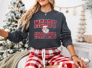 Merry Christmas Santa Graphic Tee/Crew