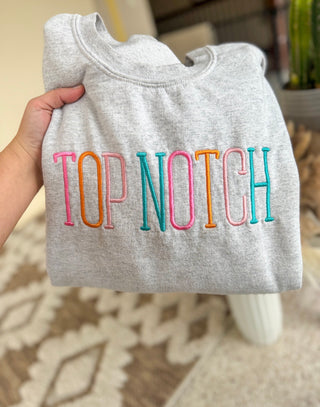 Top Notch Embroidered Sweatshirt