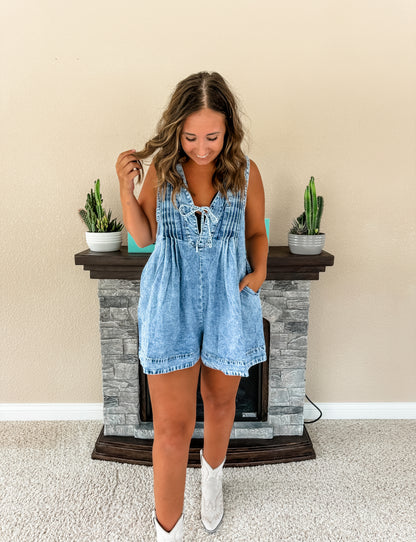 Remi Denim Romper