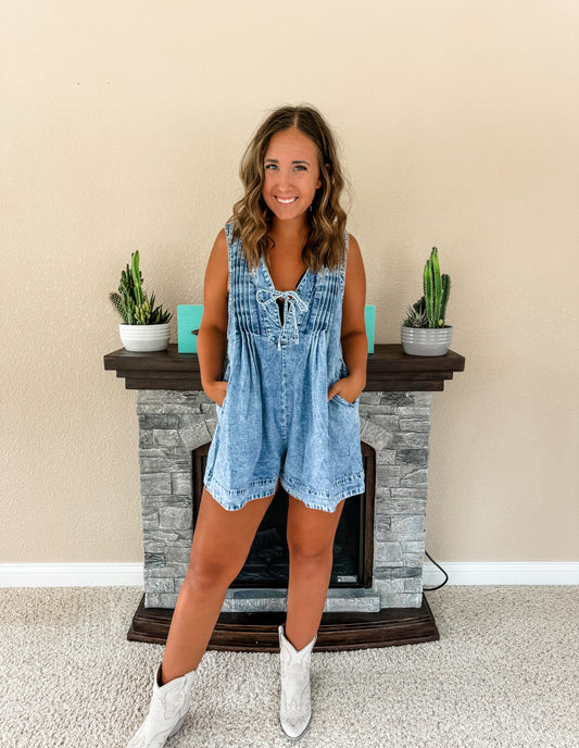 Remi Denim Romper