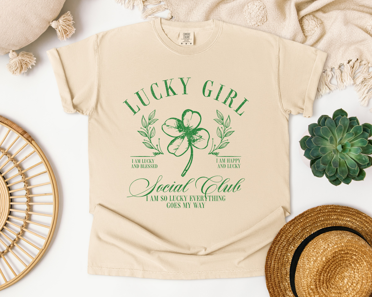 Lucky Girl Social Club St. Patrick’s Day Crew/Tee