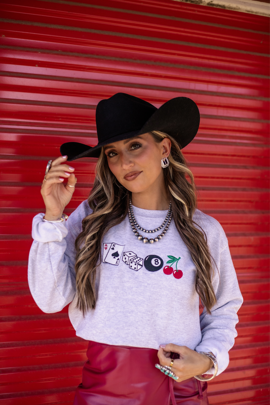 The Gambler Embroidered Sweatshirt