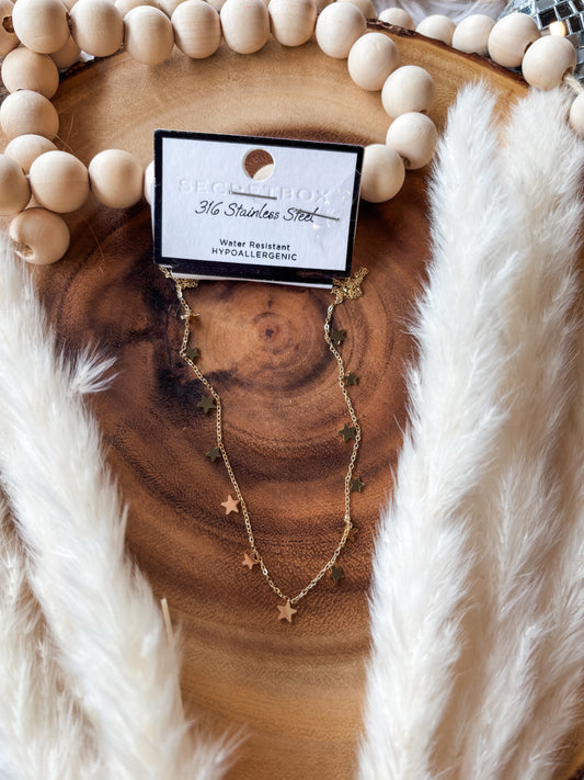 Gold Star Necklace