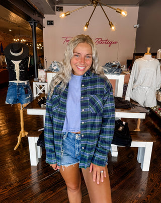 Bonfire Plaid Button Down by Top Notch