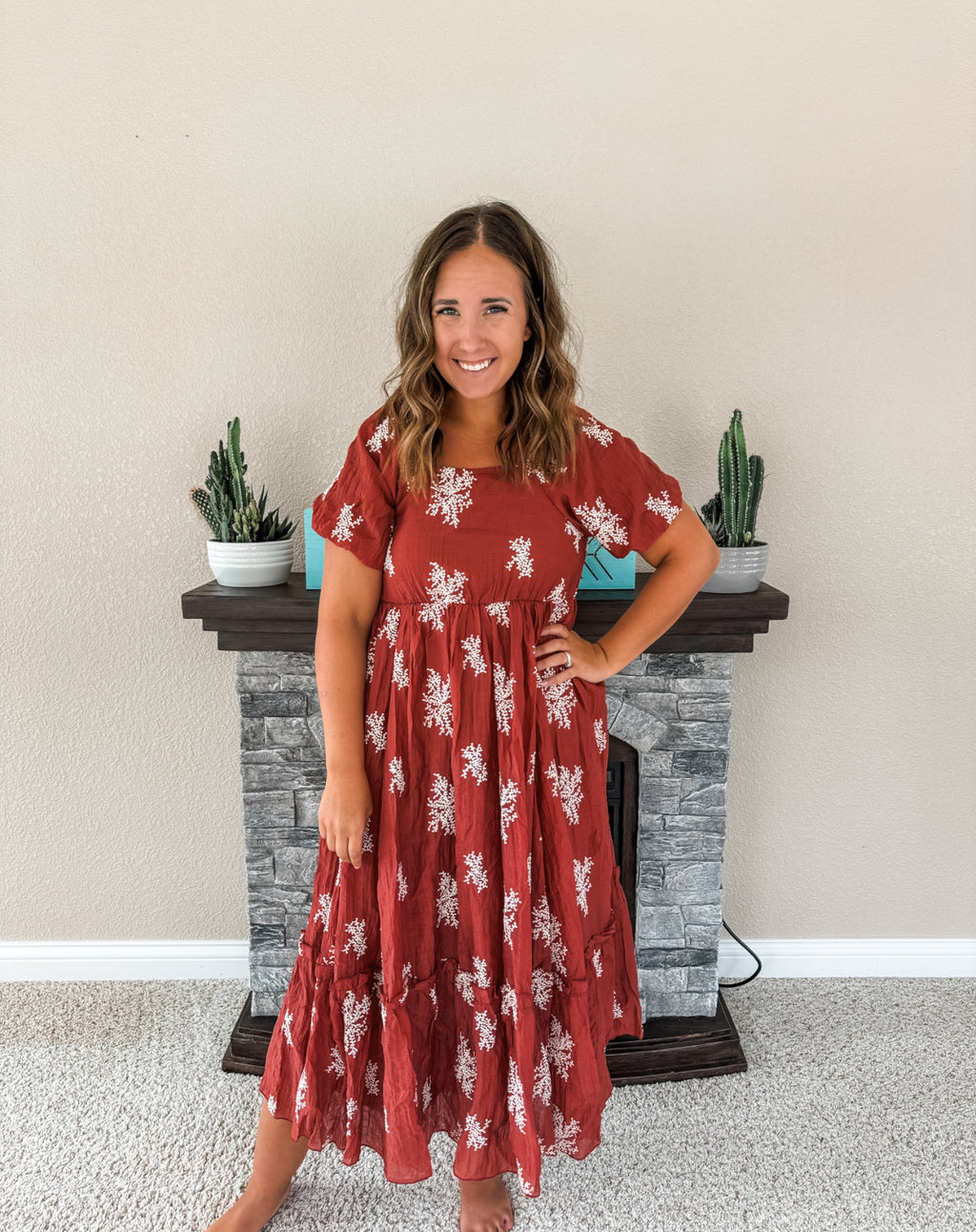 Ella Embroidered Maxi