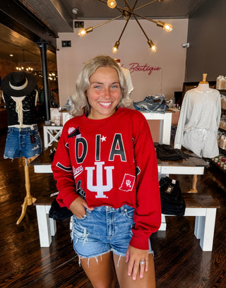 Indiana Patched Up Cropped Long Sleeve