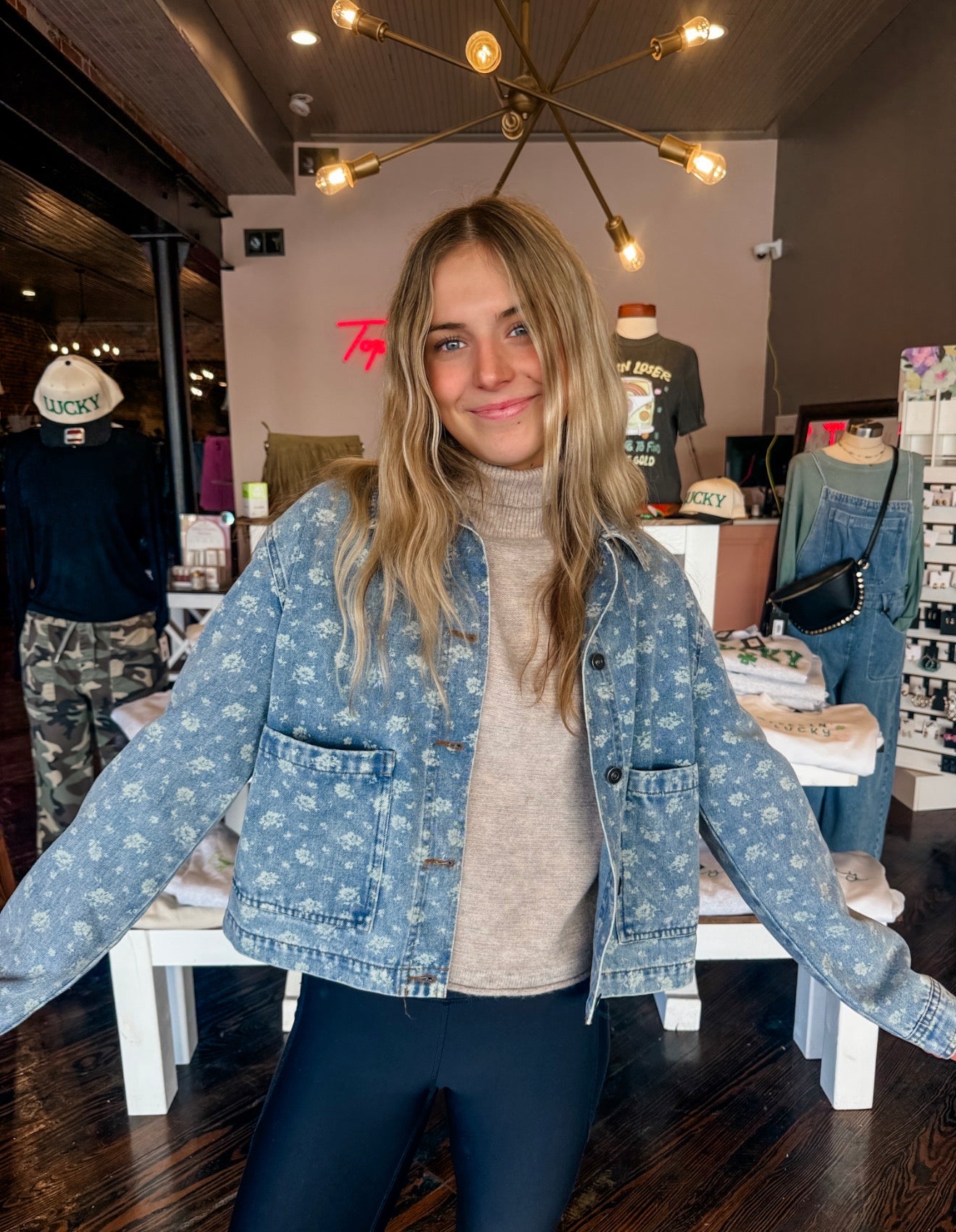 Petals & Denim Jacket