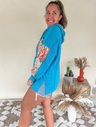 Turquoise Trails Hoodie