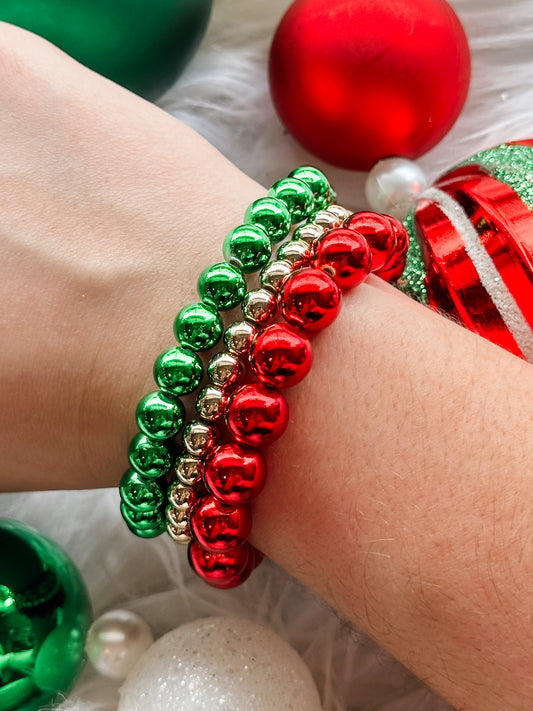 Christmas Beads Bracelet