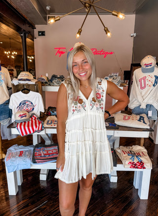 Little Moments Embroidered Dress