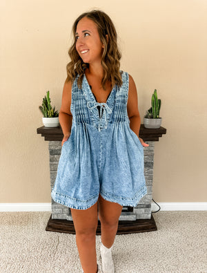 Remi Denim Romper