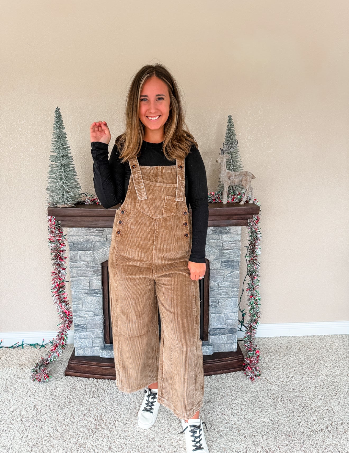 Oaklee Corduroy Overalls