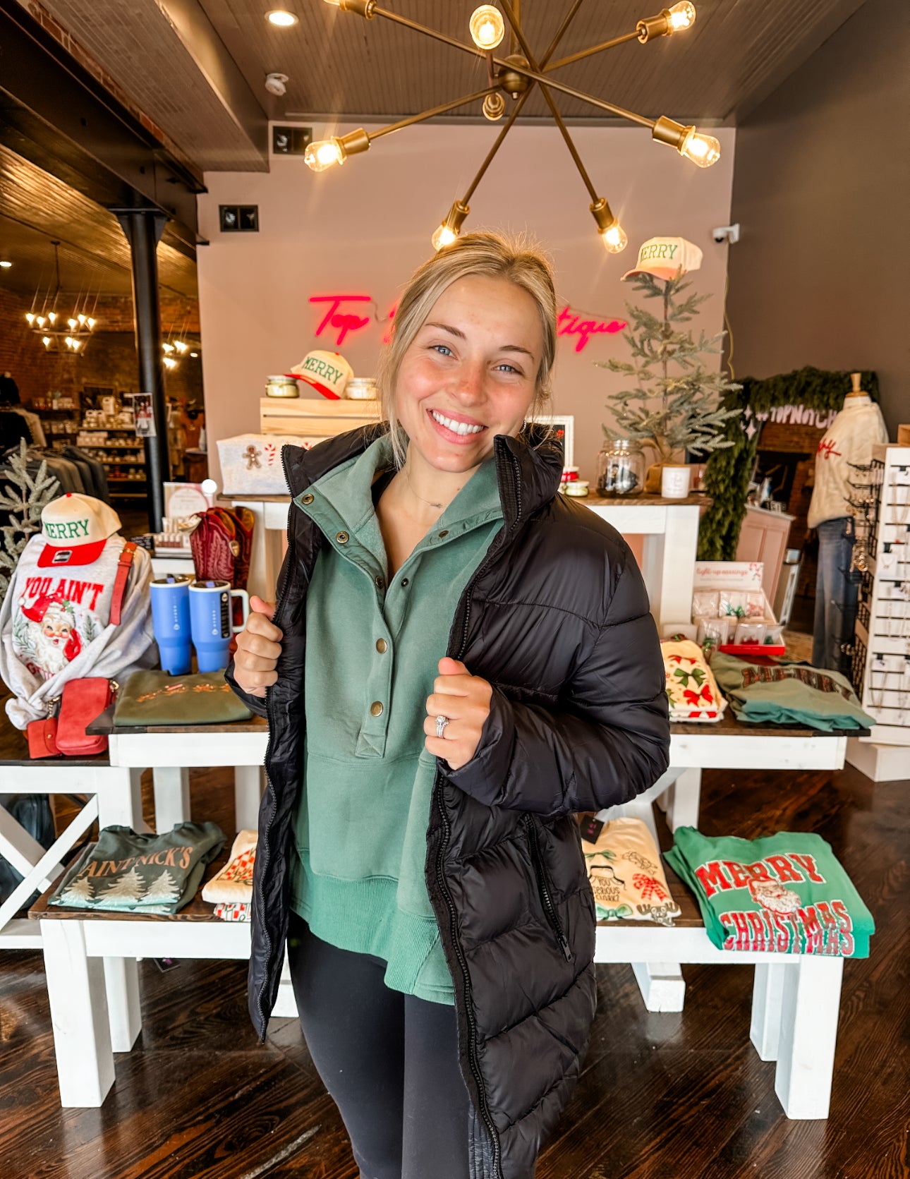 Midnight Black Puffer Jacket