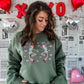 Galentine Cowgirl Embroidered Sweatshirt