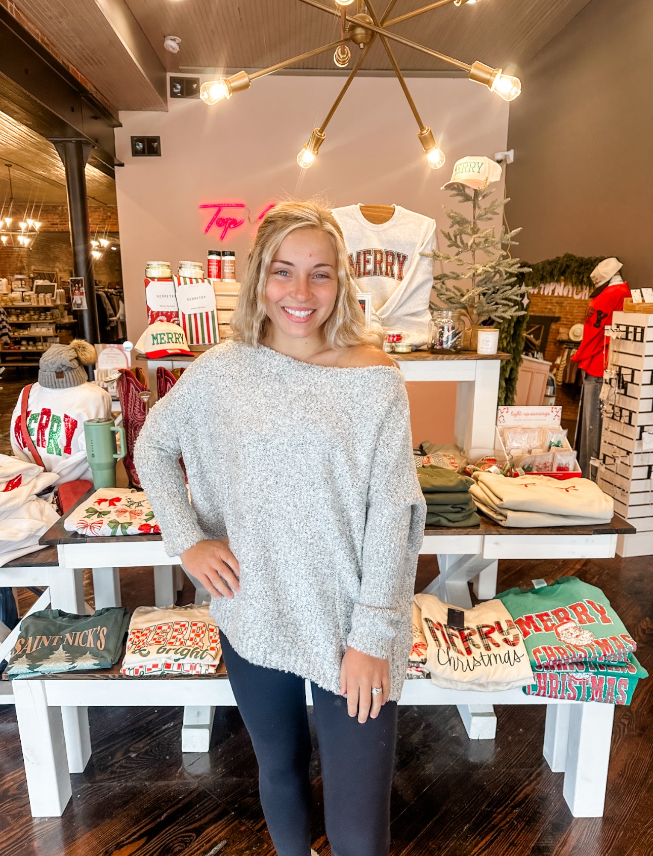 Grey Cloud Soft Knit Sweater