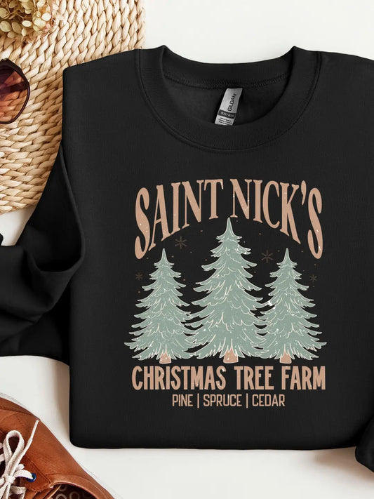 St. Nicks Christmas Farm Graphic Tee/Crew