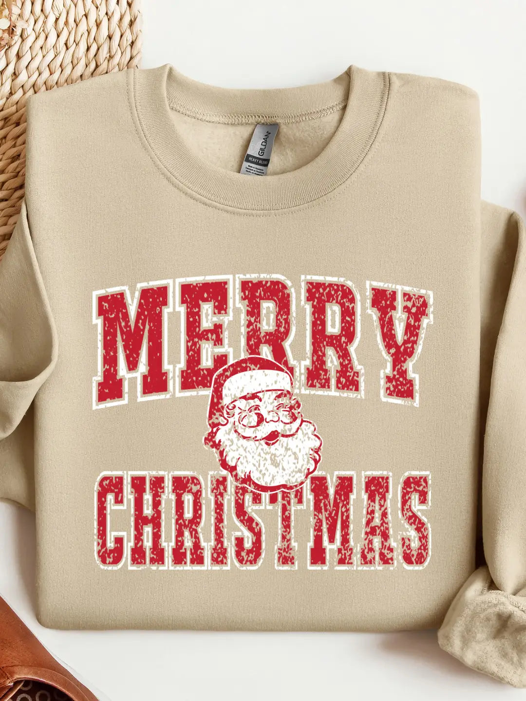 Merry Christmas Santa Graphic Tee/Crew