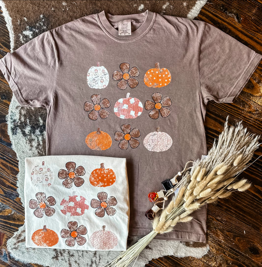 Pumpkin + Flower Power Tee