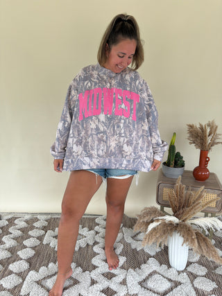 Midwest Camo Embroidered Mockneck Preorder // ETA Aug 1