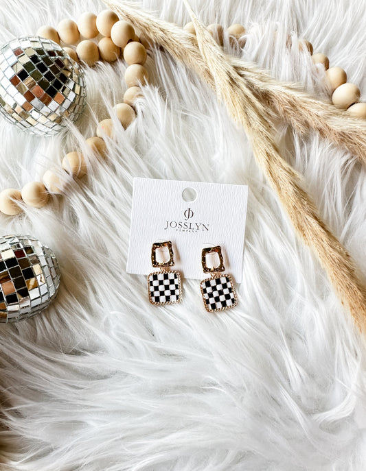 Checkered Earrings