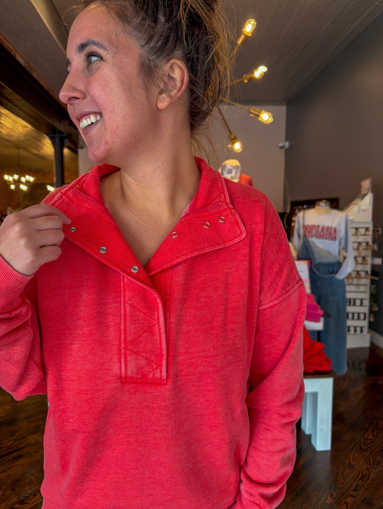 Luxe Snap Pullover by Top Notch