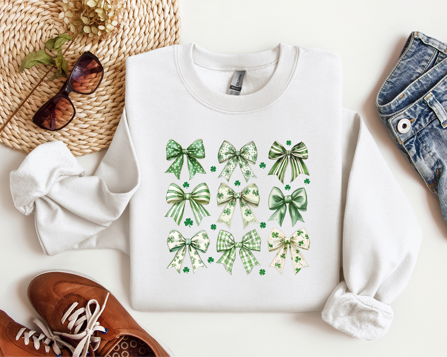 Bows St. Patrick’s Day Crew/Tee