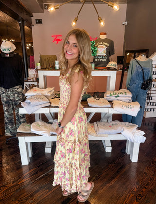 Lemon Drop Ruffle Dress