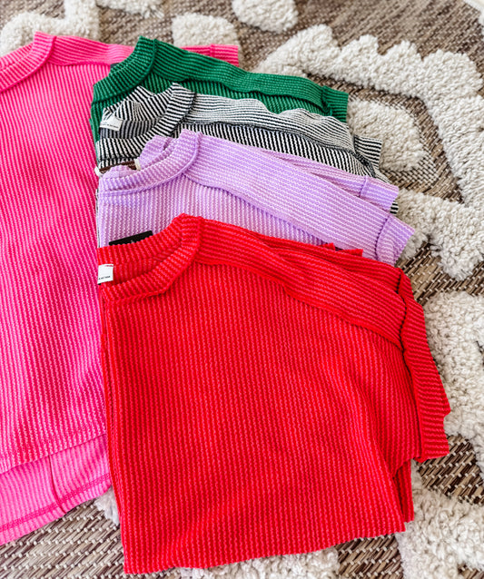 Casual Ribbed Tee
