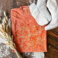 Pumpkin Floral Tee