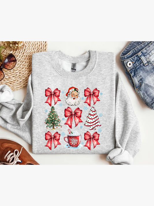 Christmas Coquette Graphic Tee/Crew
