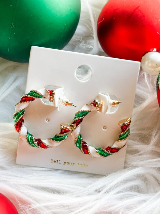 Christmas Twist Earrings