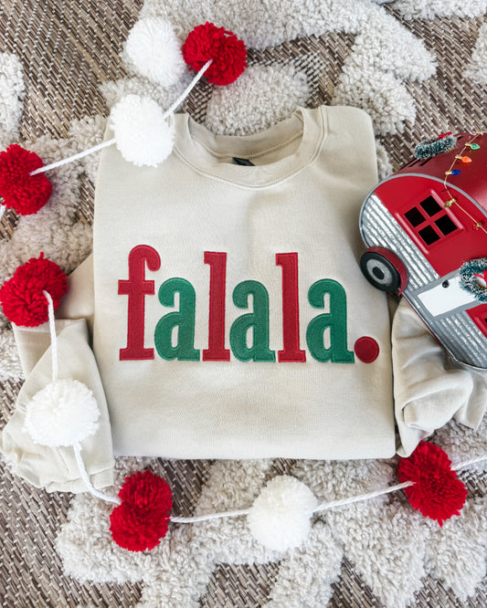 Fa La La Embriodered Crew
