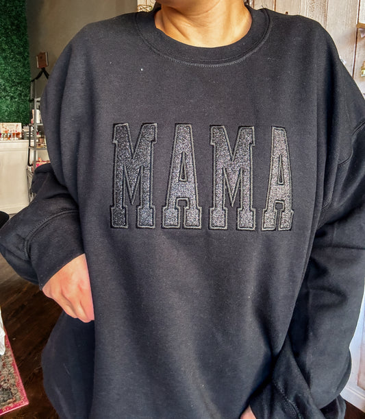 Mama Embroidered Crew
