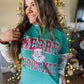 Merry Christmas Santa Graphic Tee/Crew