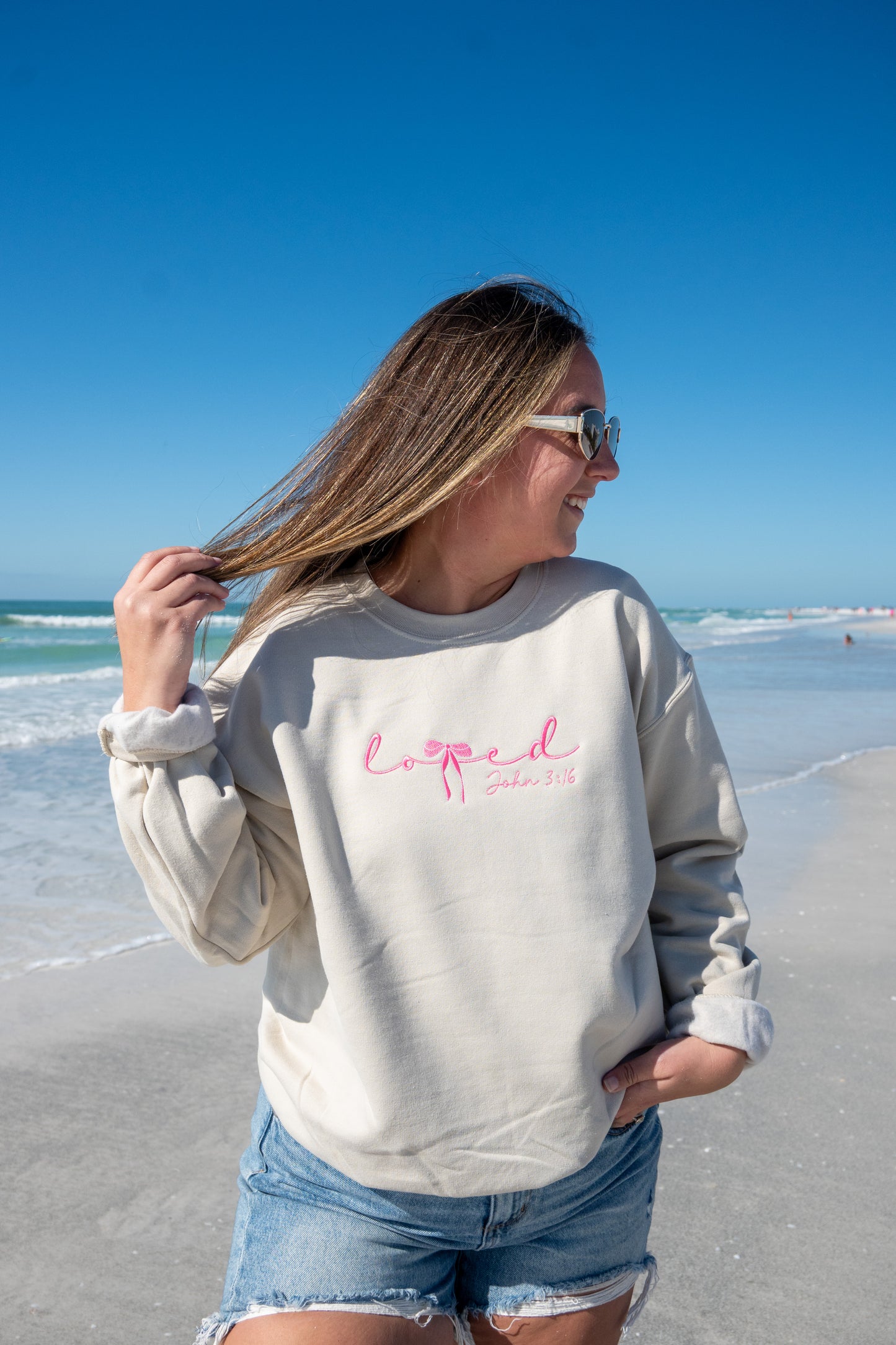 Loved Embroidered Sweatshirt