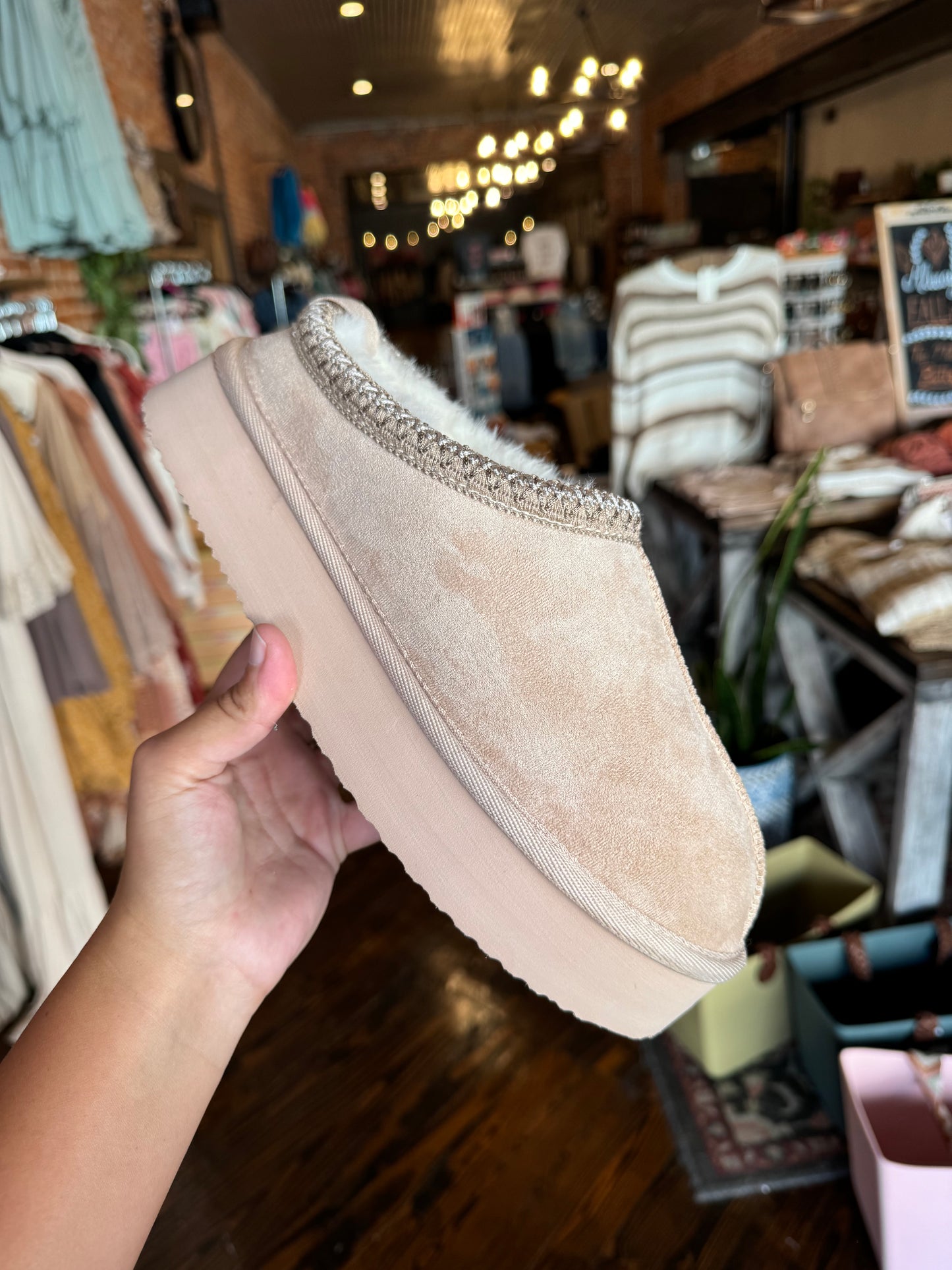 Charlie Nude Platform Slipper