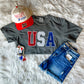 Sequin USA Embroidered Tee