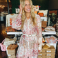 Patch & Print Long Sleeve Dress