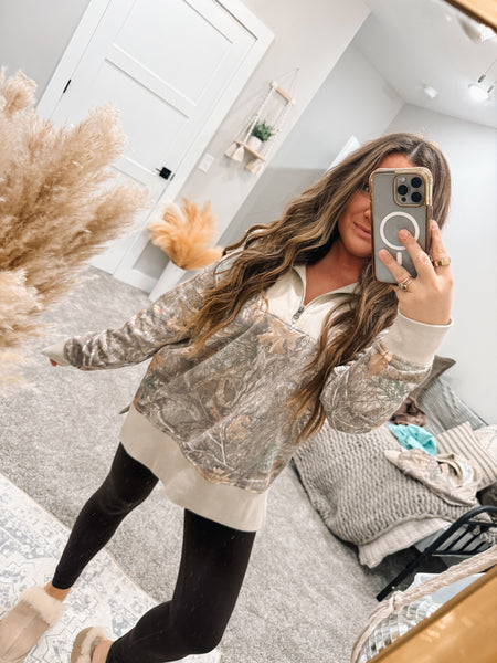 Camo Crush 1/4 Zip by Top Notch – Top Notch Boutique