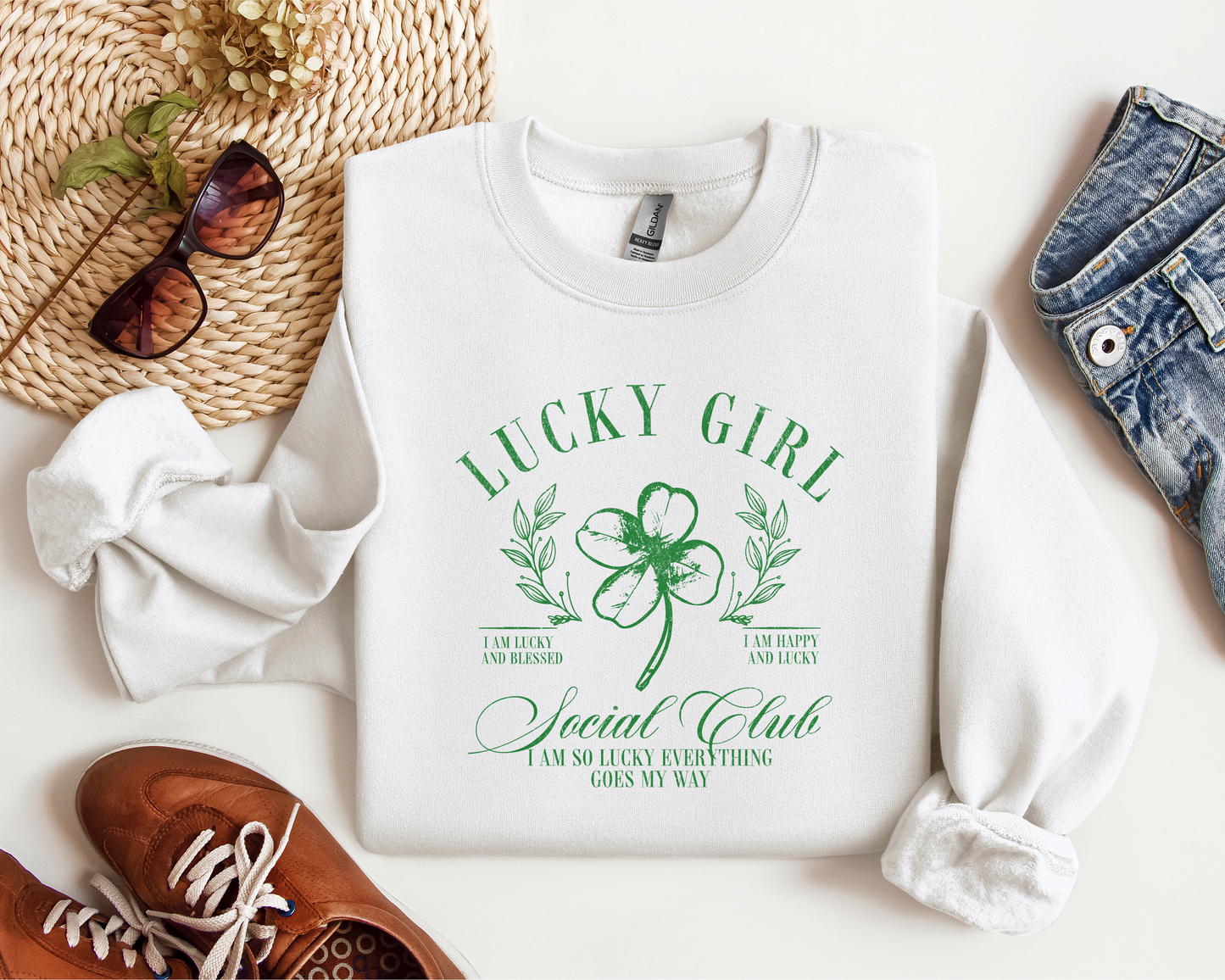 Lucky Girl Social Club St. Patrick’s Day Crew/Tee