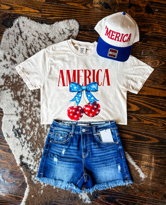 America Retro Cherry Tee