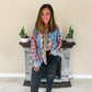 Mixed Plaid Button Down