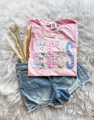 Jesus Patch Embroidered Short Sleeve